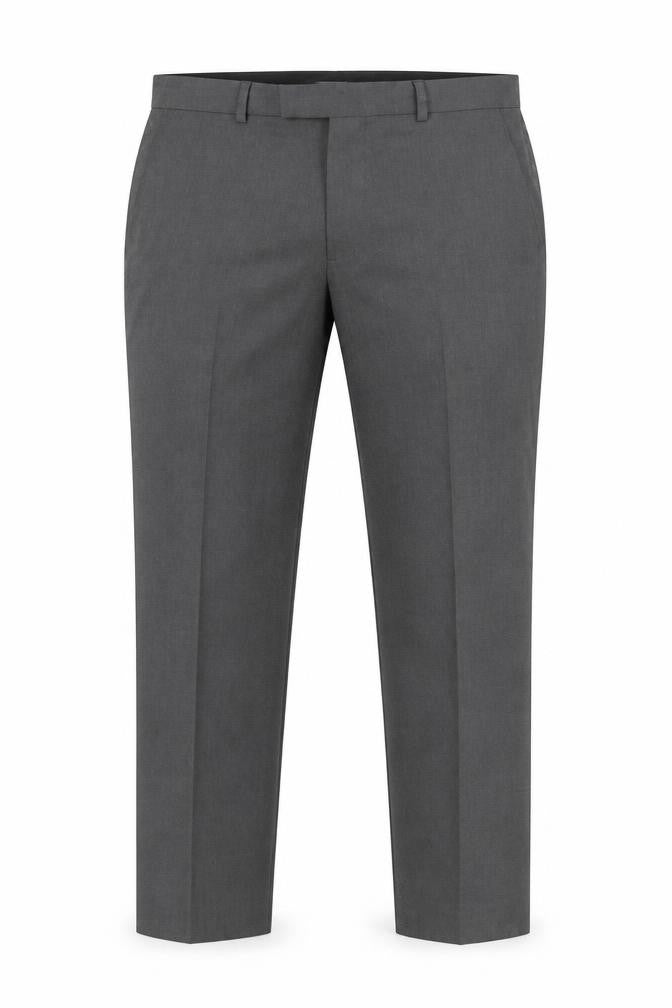 Marks and Spencer Men's Grey Dress Pants, L, Straight