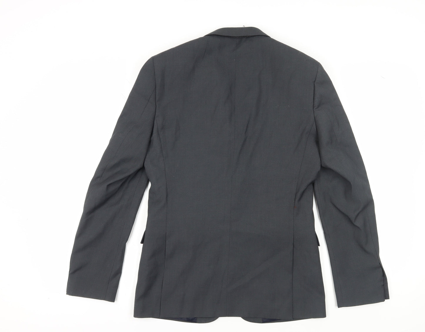 Topman Men's Black Blazer, UK 36 M, Regular Fit