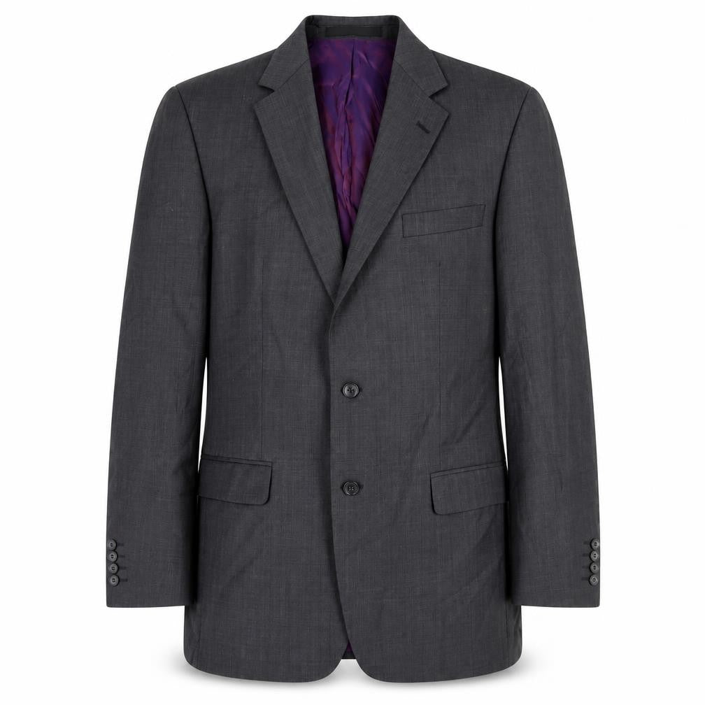 Marks and Spencer Men's Grey Blazer, Size 40L, Long Fit