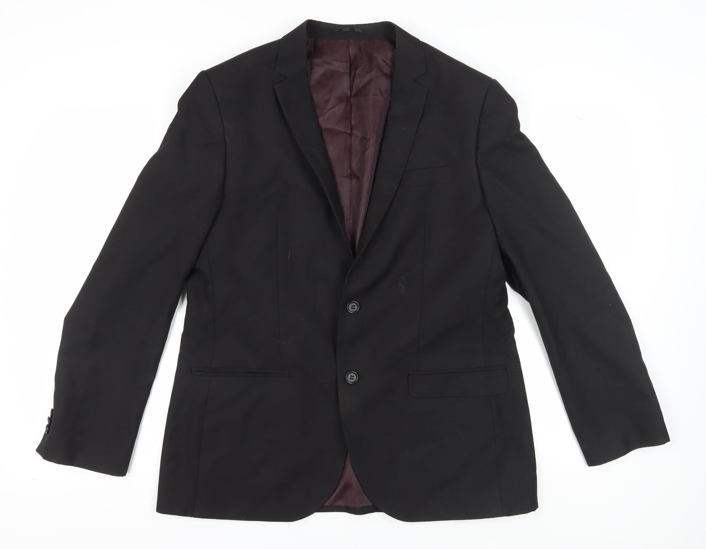 River Island Men's Black Blazer Size 44R