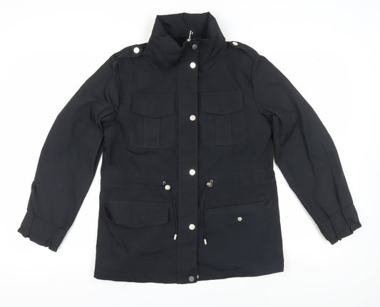 Next Women's Black Military Jacket Size 10 Plus