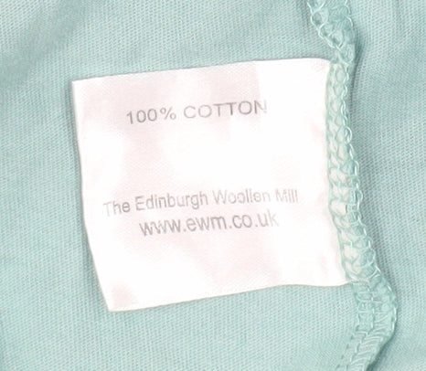 James Pringle Men's Blue V-Neck T-Shirt Medium