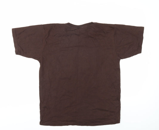Hard Rock Cafe Brown Men's Medium Graphic T-Shirt