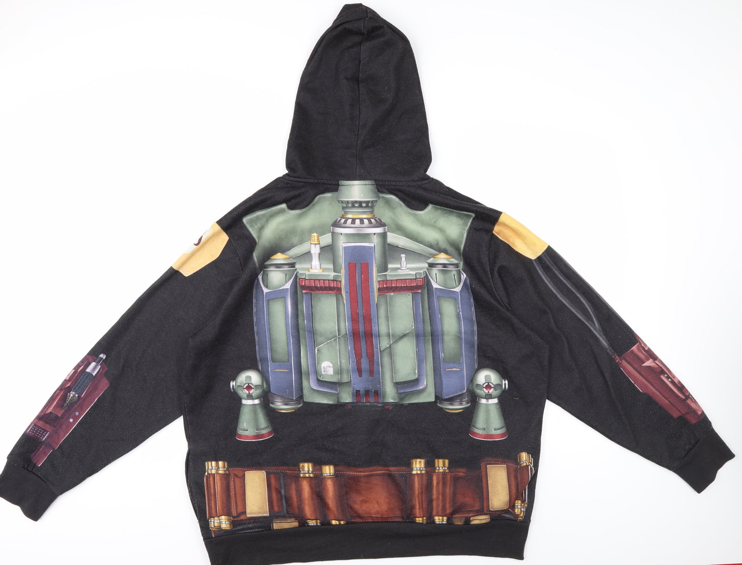 Disney Unisex Black L Pullover Hoodie Cartoon Graphic