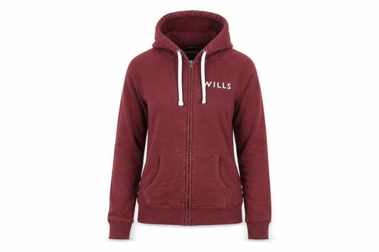 Womens UK 10 Regular Jack Wills Red Full Zip Hoodie