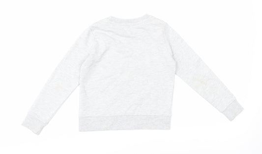 Juicy Couture Girls Grey Pullover Top, 7-8 Years, Graphic Logo