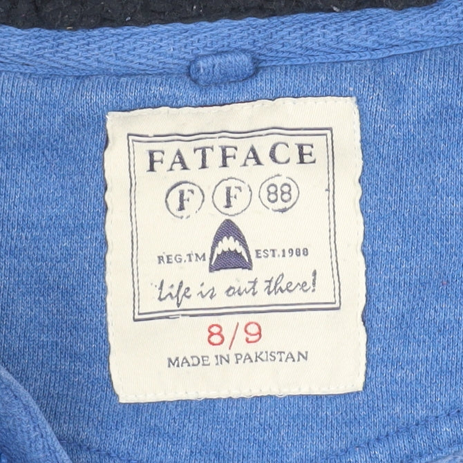 FatFace Unisex Teens Blue Full Zip Hoodie, Size 8