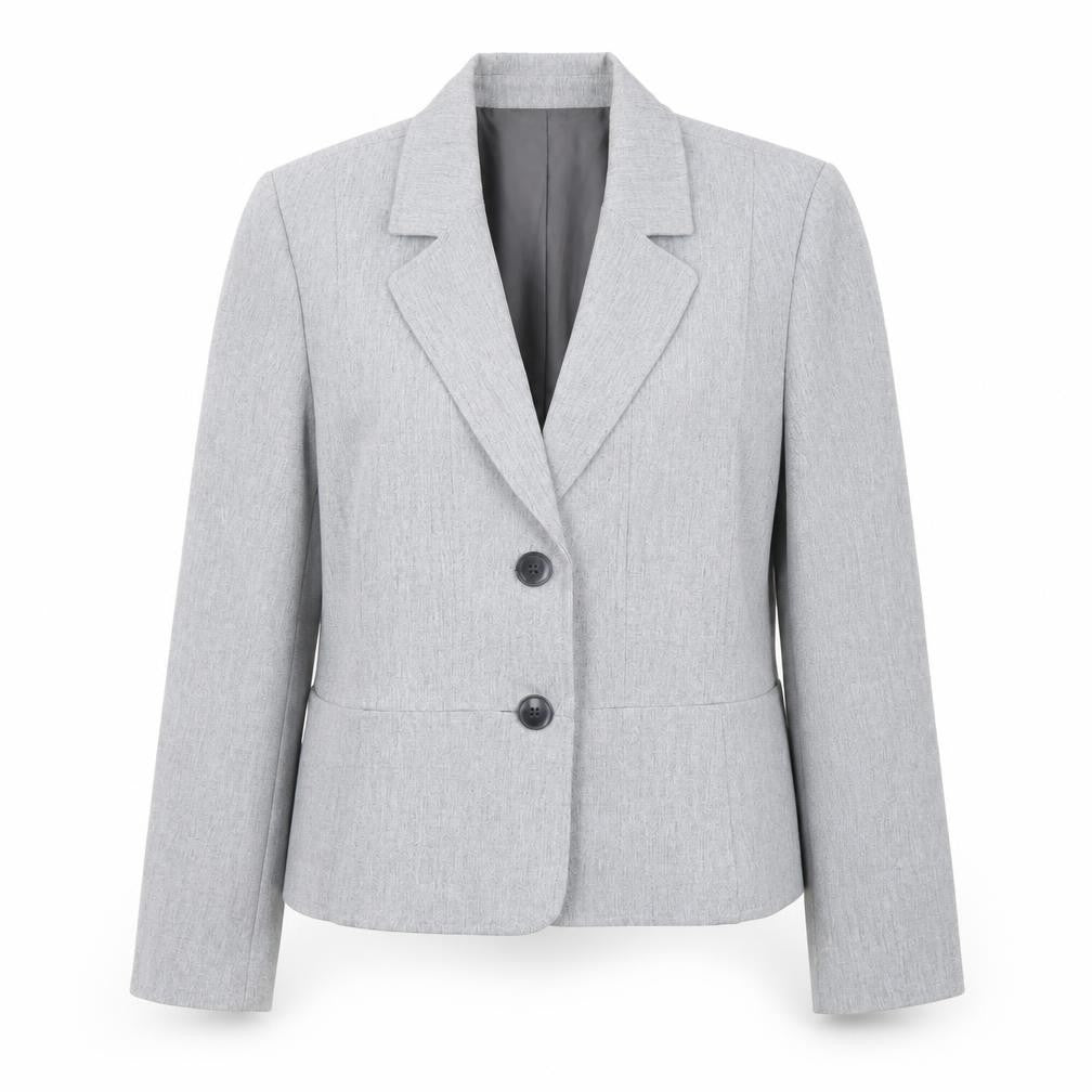 Kasper Women's Grey Blazer 14P Classic Fit
