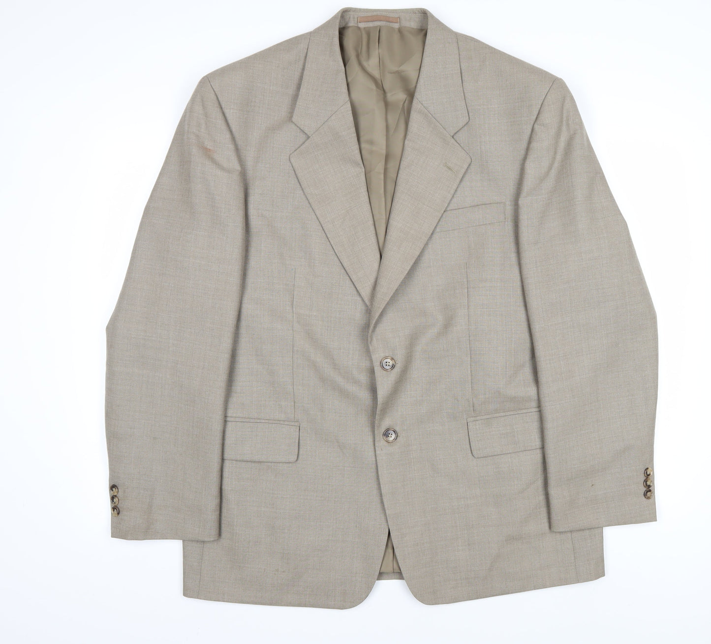 Skopes Men's Beige 44R Blazer, Two-Button Formal