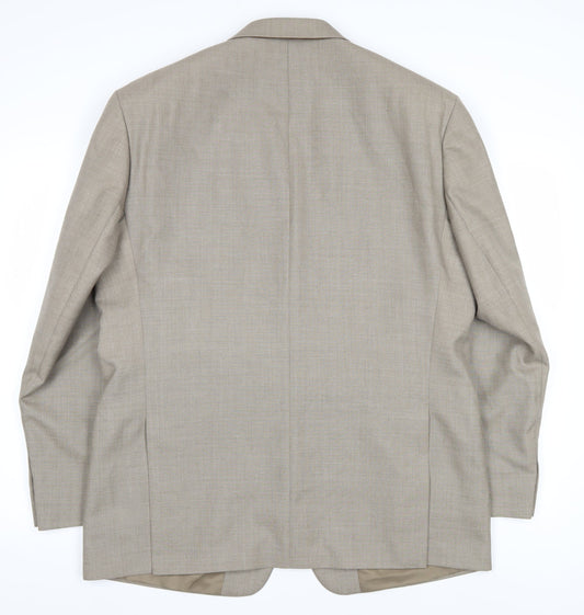 Skopes Men's Beige 44R Blazer, Two-Button Formal