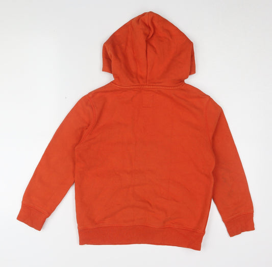 GAP Boys Orange Pullover Hoodie M with Logo, Sports Casual