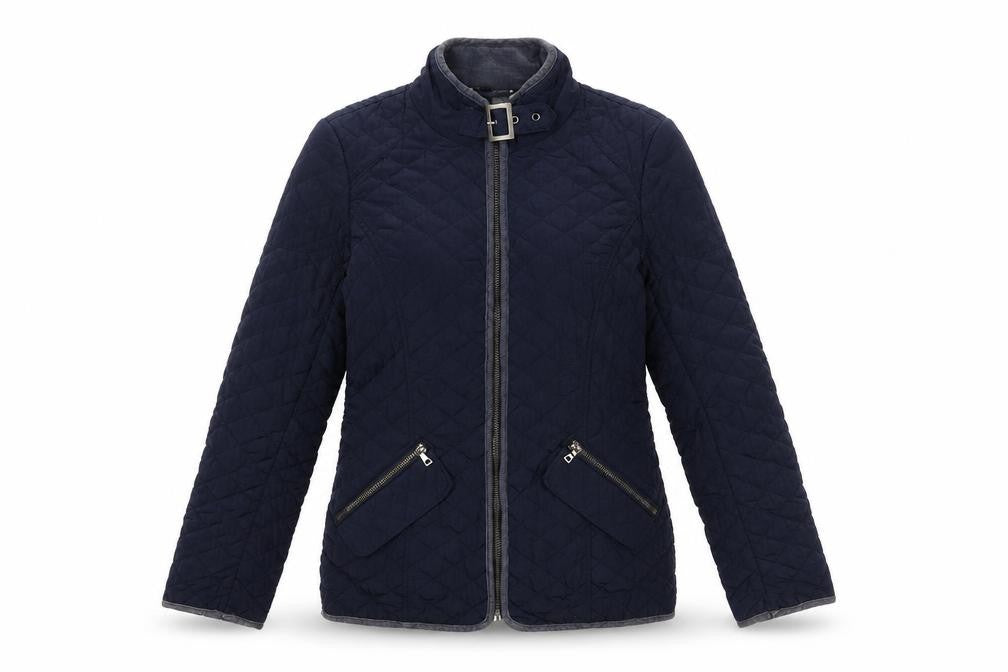 Next Women's Blue Quilted Jacket UK Size 6 Slim Fit