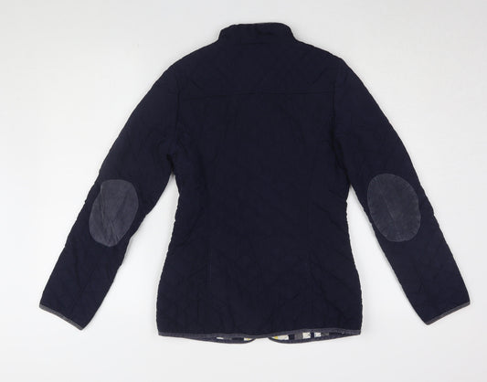 Next Women's Blue Quilted Jacket UK Size 6 Slim Fit