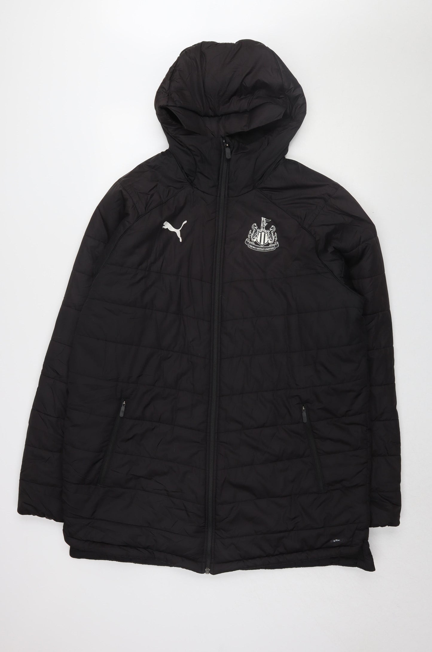 Puma Men's Black L Puffer Hooded Sports Jacket