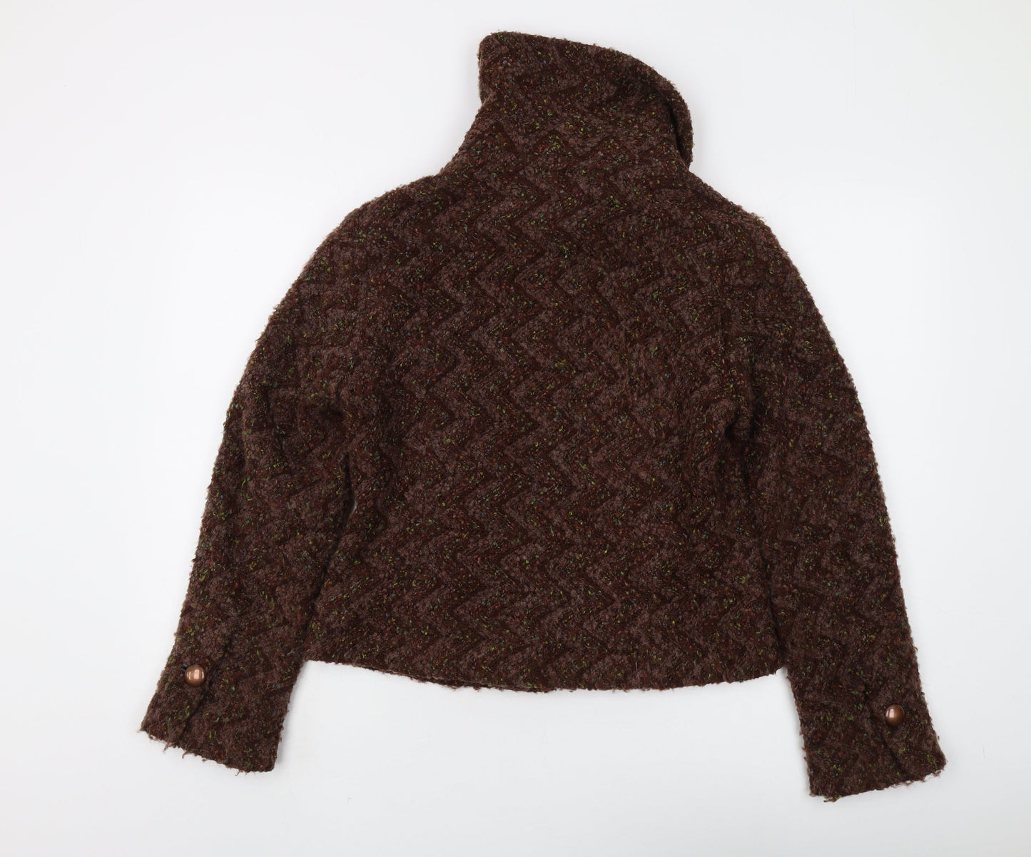 Per Una Women's Brown Herringbone Jacket, Size 12