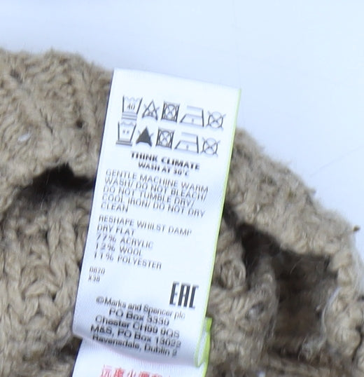 Marks and Spencer Women's Beige Knit Pullover Jumper S