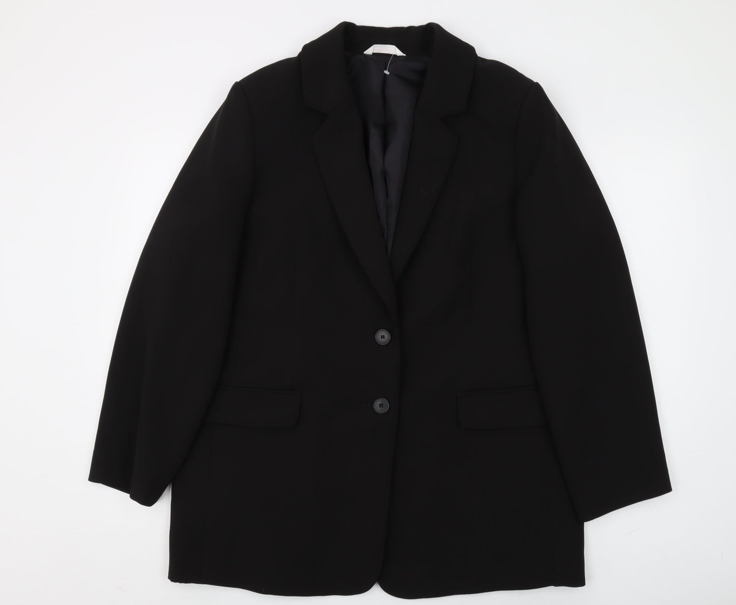 John Lewis & Partners Black Blazer Men's Size L Regular