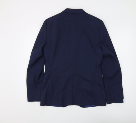 Marks and Spencer Men's Blue Blazer 36 Regular Fit