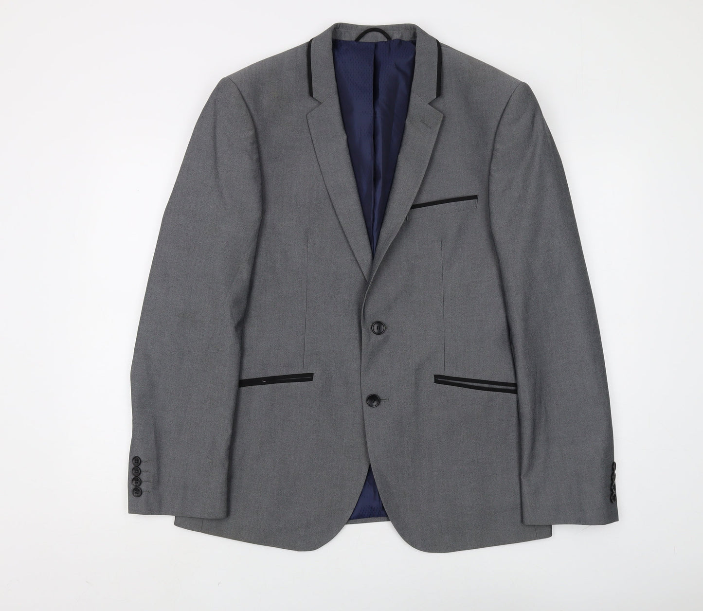 Burton Grey Slim Fit Blazer, Men, 40R Chest, Formal