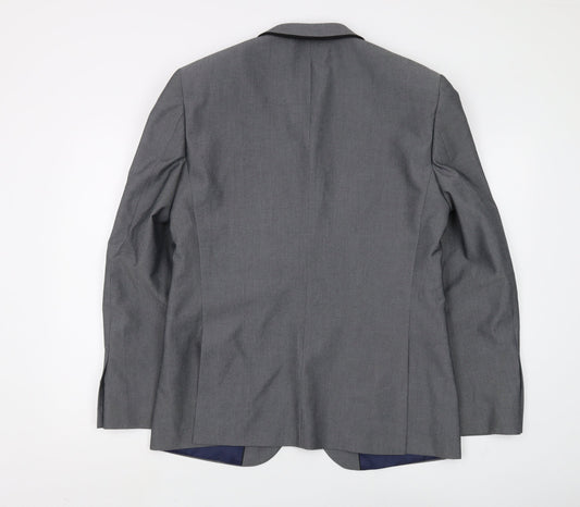 Burton Grey Slim Fit Blazer, Men, 40R Chest, Formal