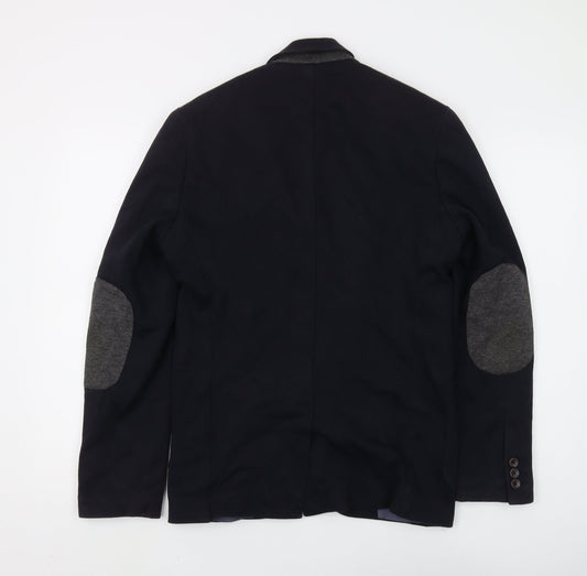 Next Men's Black Regular Fit Blazer 36R