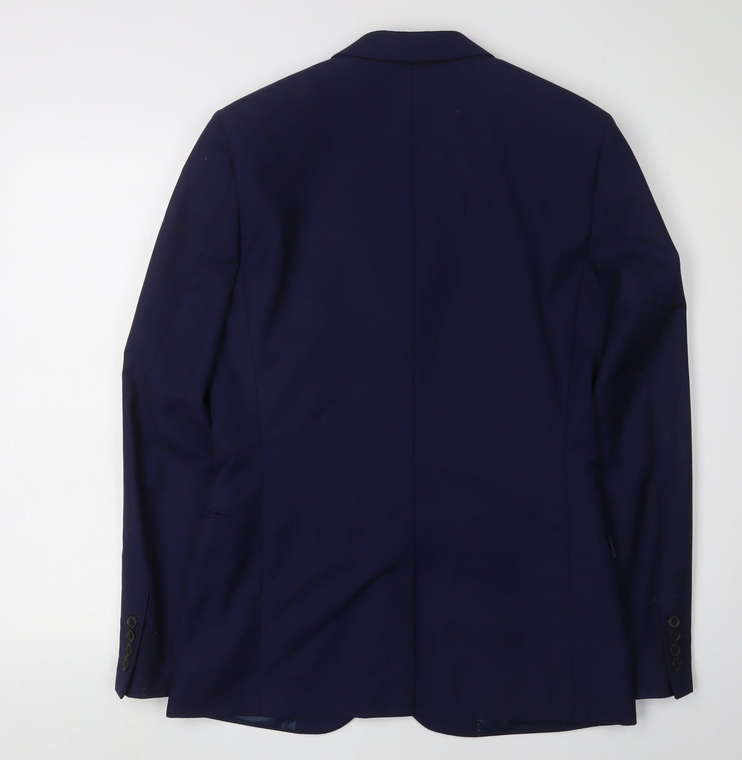 Topman Men's Blue Slim Blazer UK 36 Viscose Blend