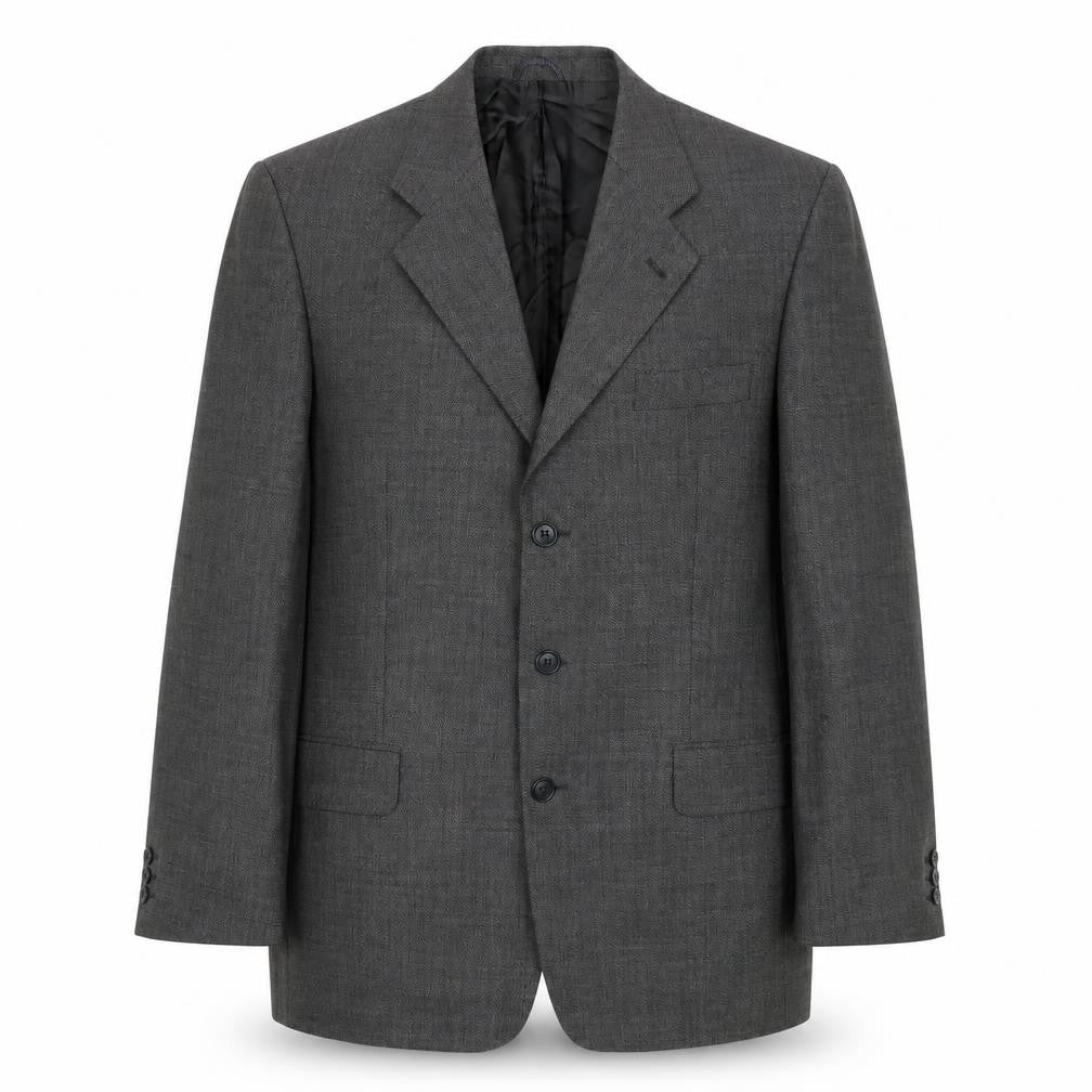 Mens 40 Chest Regular Austin Reed Grey Three-Button Blazer