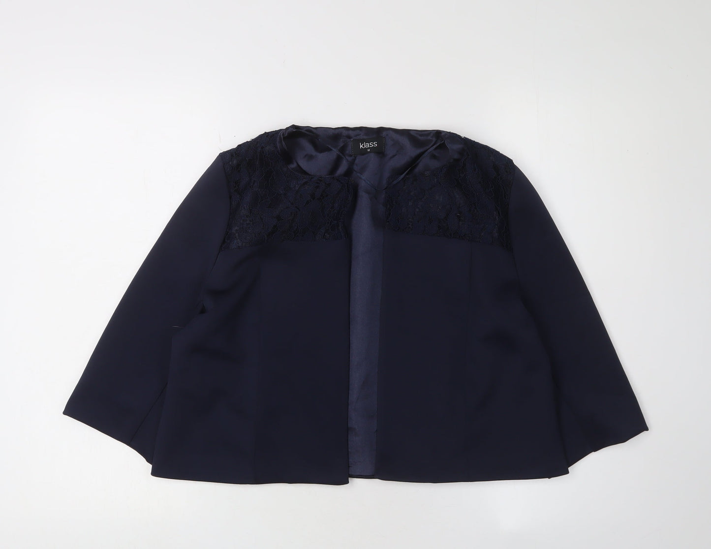Klass Women's Blue Jacket Size 12 - Chic and Versatile
