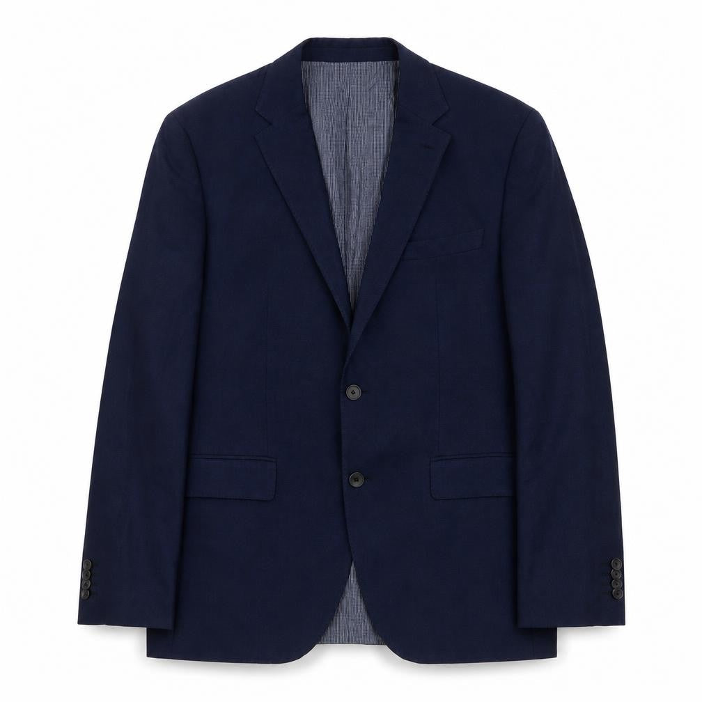 Mens 38 Chest Regular HUGO BOSS Blue Two-Button Blazer