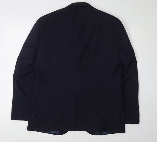 Next Men's Blue 42R Blazer, Classic Regular Fit