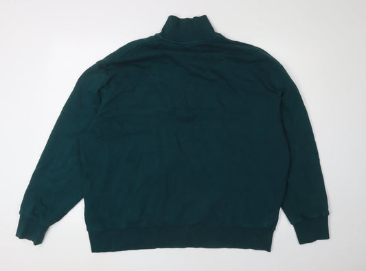 Topman Unisex Green Oversized Sweatshirt XL