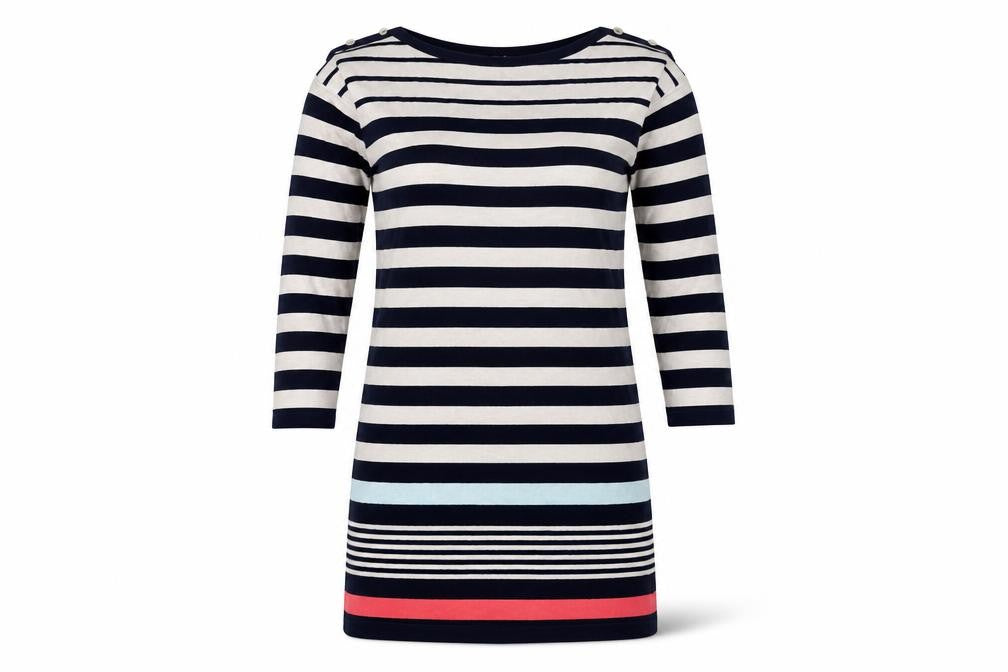 Wallis Women's Blue Striped Knee Length Shift Dress