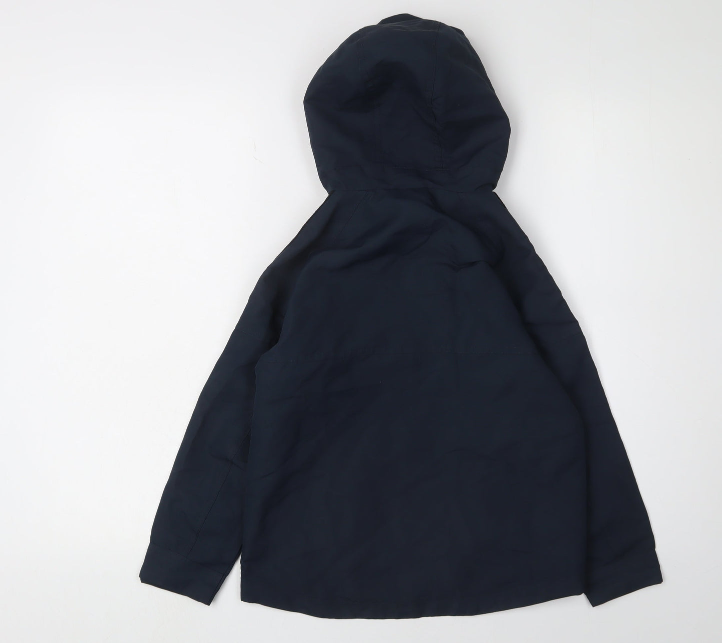 Next Boys Blue Hooded Jacket 7 Years with Zip Pockets
