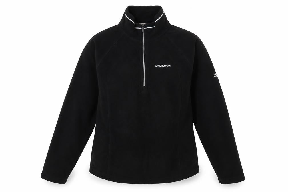 Womens UK 10 Regular Craghoppers Black Pullover Sweatshirt