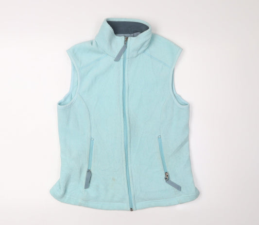 Patagonia Women's Blue Fleece Waistcoat, M, Full Zip