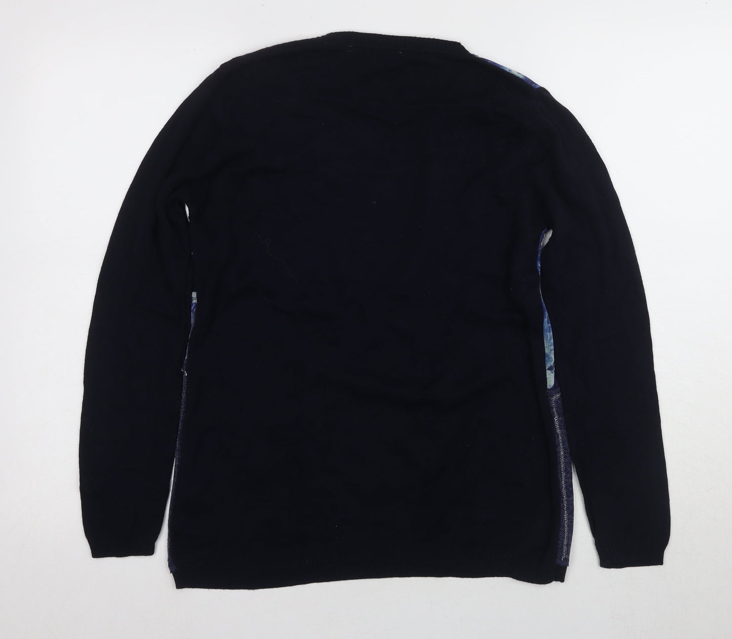 Casamia Women's Blue M Pullover Art Knit Jumper