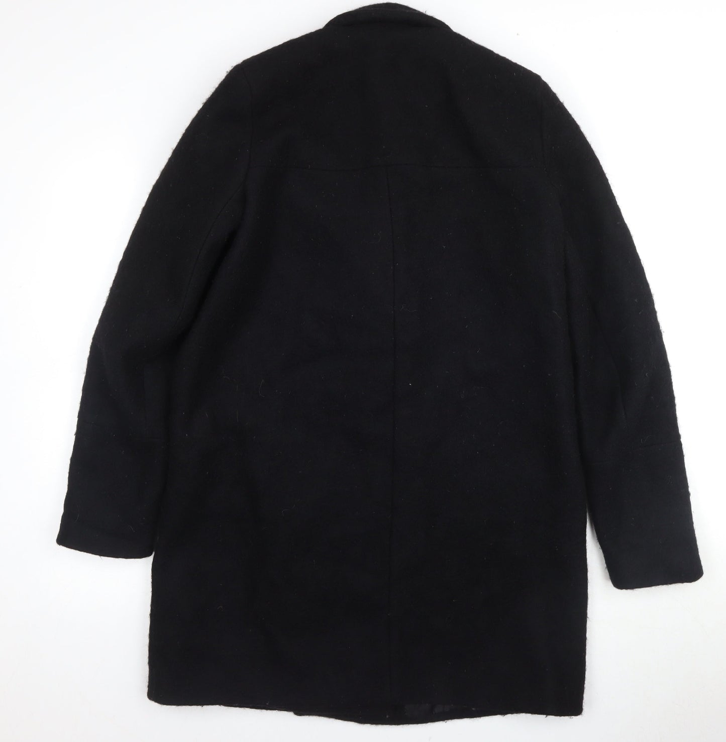 Zara Black Women's Pea Coat, Size 2, Classic Style