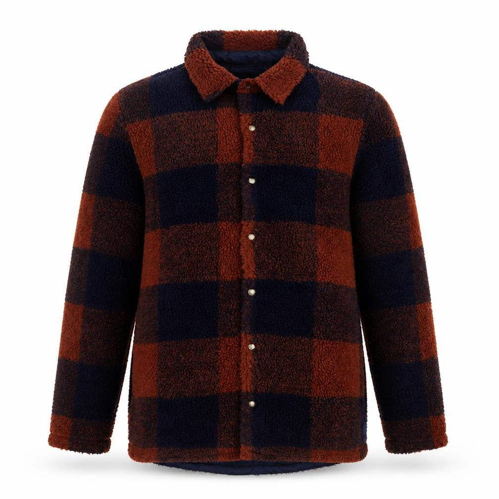 Front view of Next boys’ multicoloured check shirt jacket 13 years