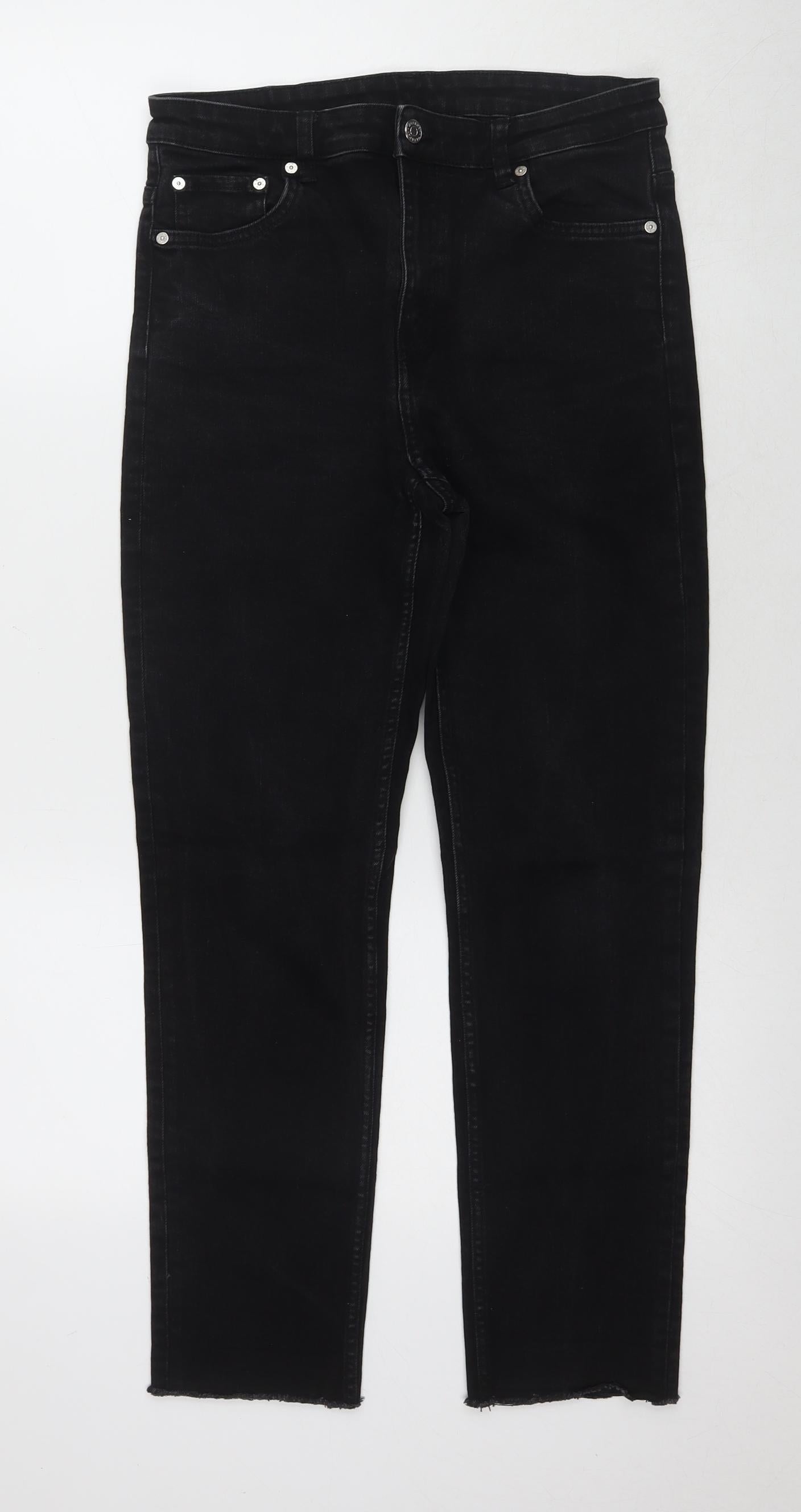 Weekday Women's Black Straight Jeans - Size 10
