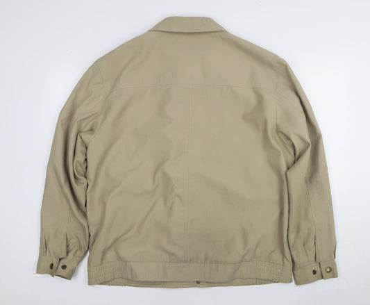 EWM Men's Beige Mid-Length Trench Coat M