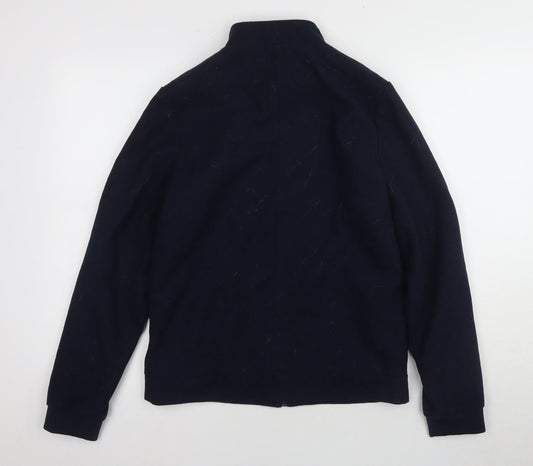 Next Girls Blue Basic Jacket, 14 Years, Lined Zip Casual