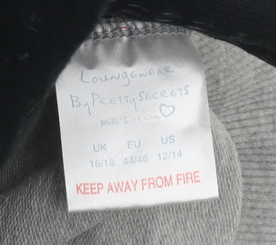 Pretty Secrets Women's Grey Relaxed Tracksuit Size 16/18