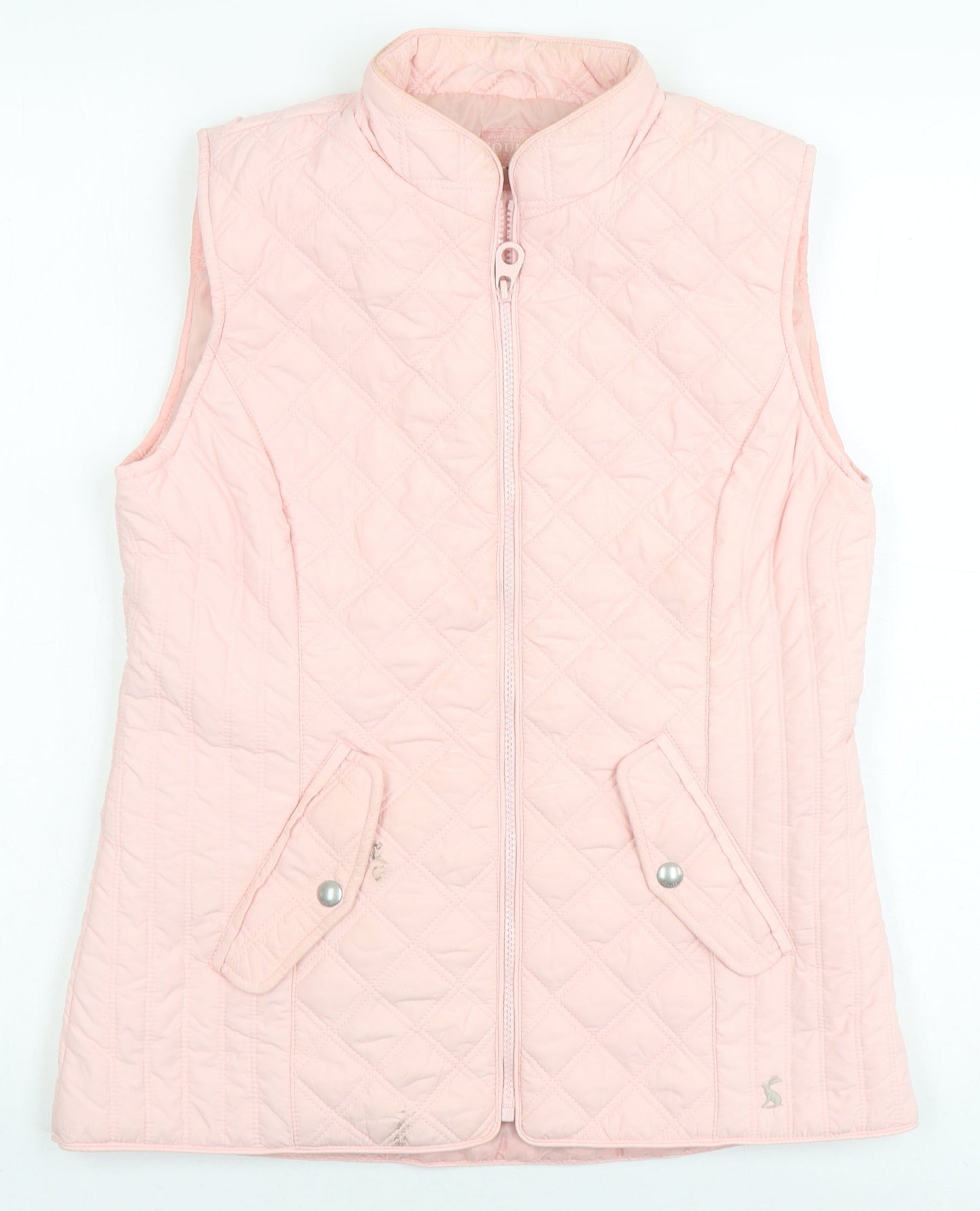 Joules Women's Pink Quilted Waistcoat Size 10