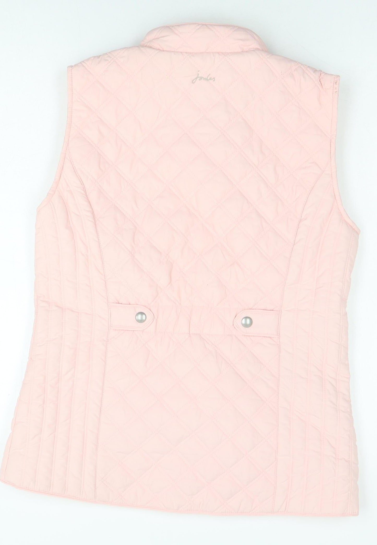 Joules Women's Pink Quilted Waistcoat Size 10