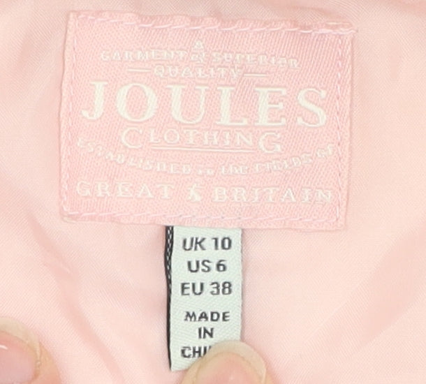 Joules Women's Pink Quilted Waistcoat Size 10