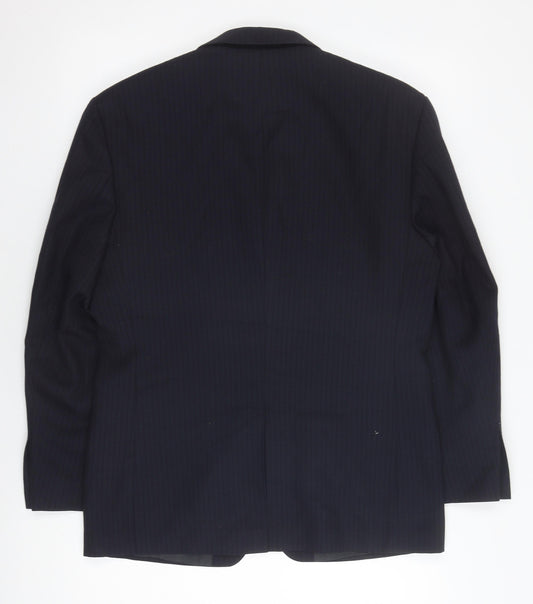 Pinstripe Fine Lines Men's Blazer Black 38S