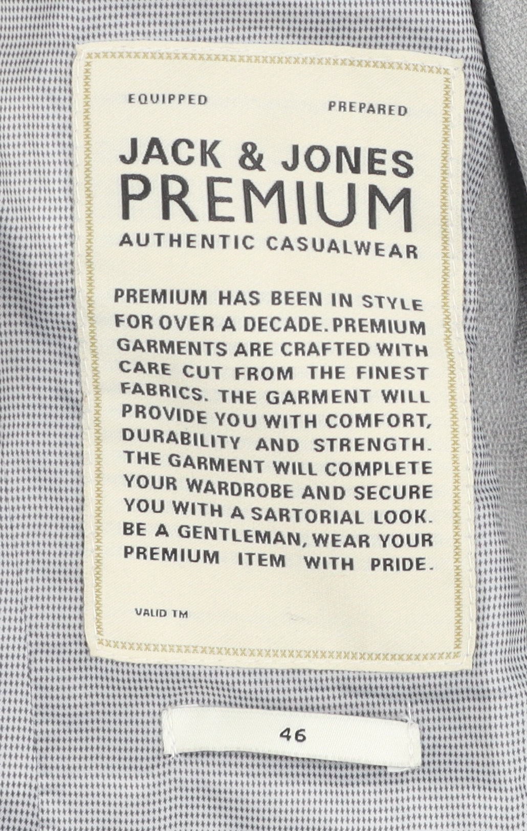 Jack & Jones Grey Men's Blazer Size 46