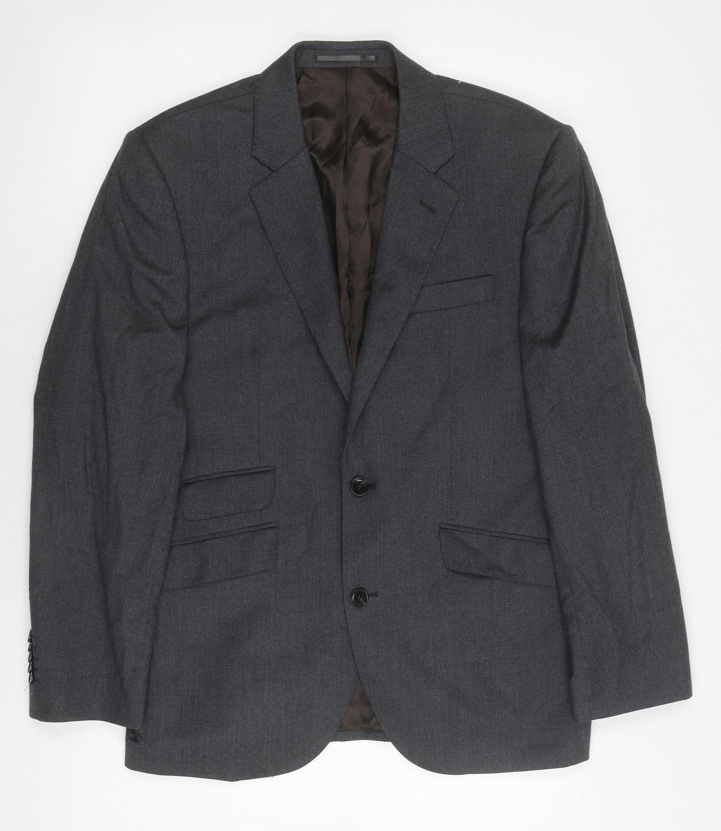 John Lewis Men's Grey 38S Wool Cashmere Blazer