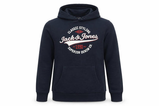 Jack & Jones Boys Blue Hoodie, Size 164, Pullover Style