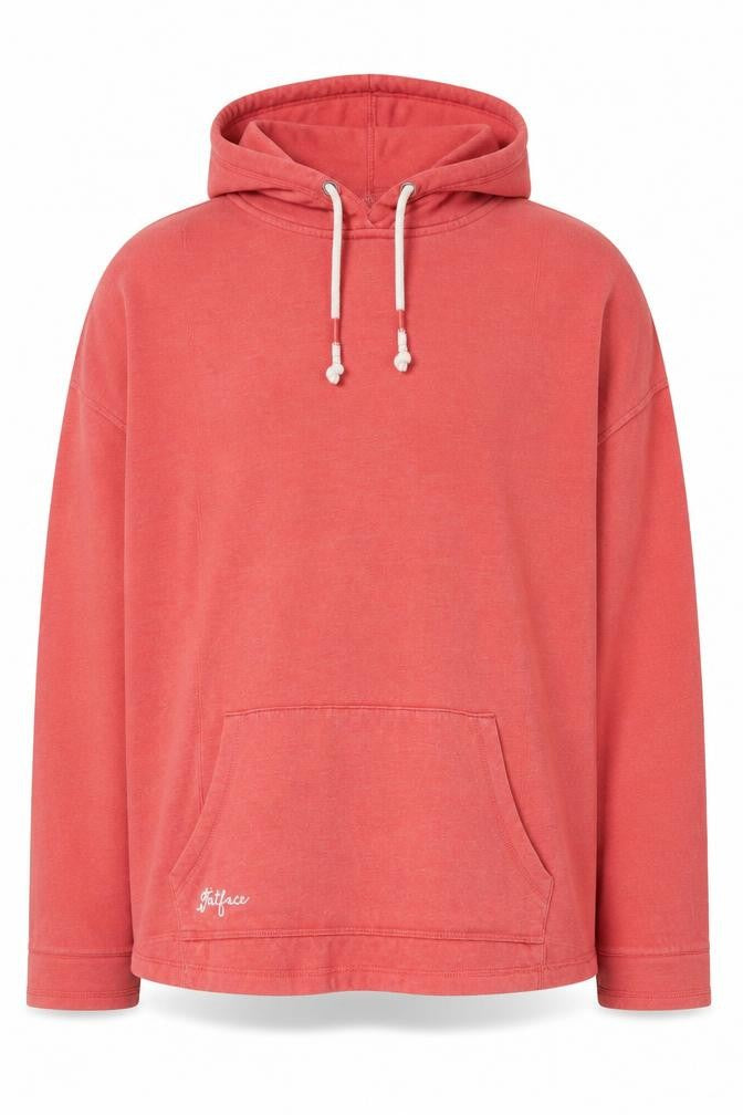 Mens UK M Classic FatFace Pink Pullover Hoodie